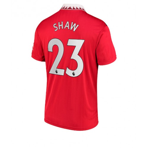 Manchester United Luke Shaw #23 Hjemmedrakt 2022-23 Kortermet Manchester United Luke Shaw #23 Hjemmedrakt 2022-23 Kortermet